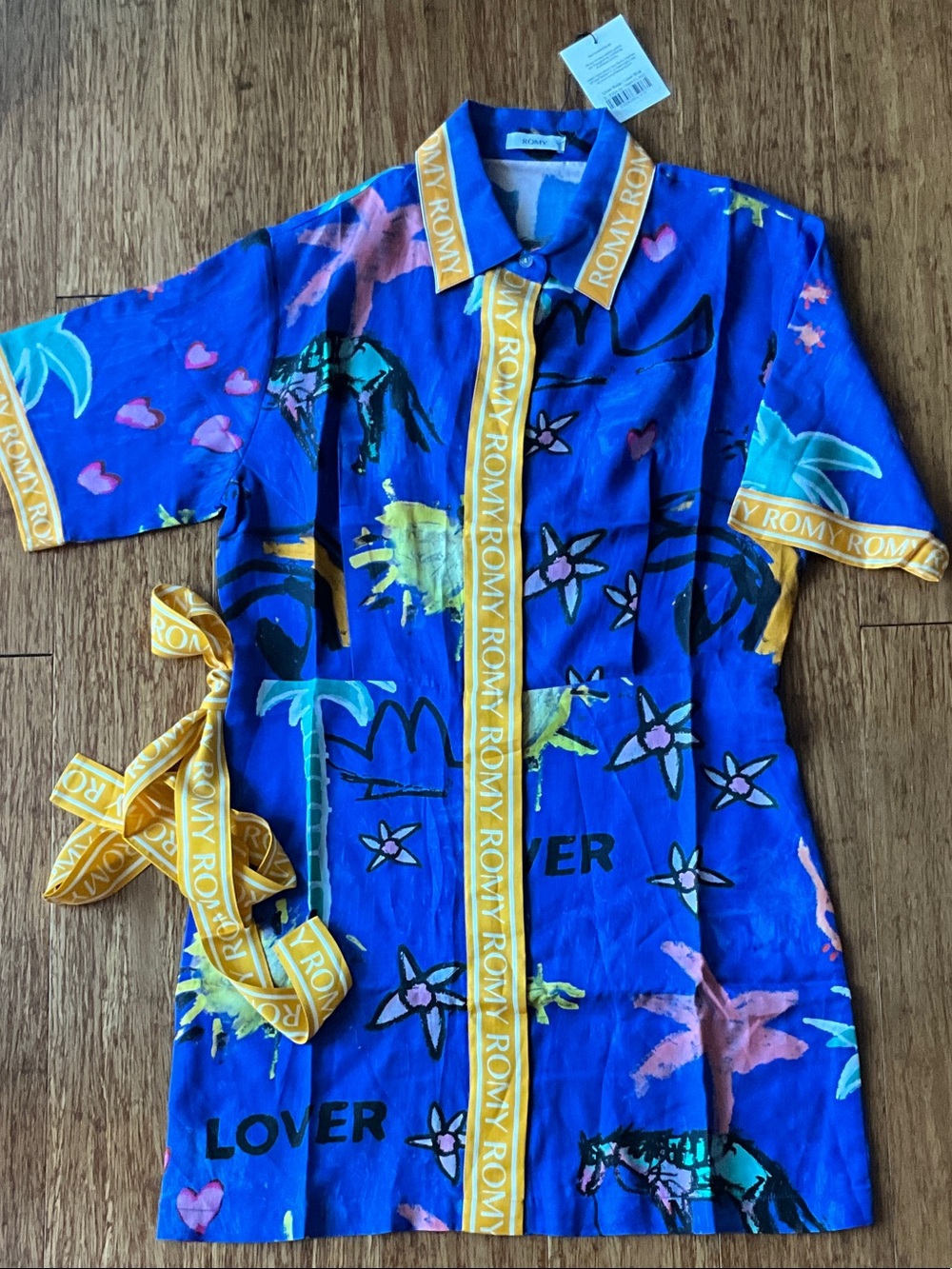 Romy Bright Blue Art Dress
